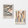 Wallity Set de 2 Lienzos Decorativos Multicolor 70 x 100 cm